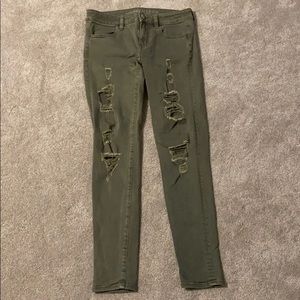 Green AEO jeans